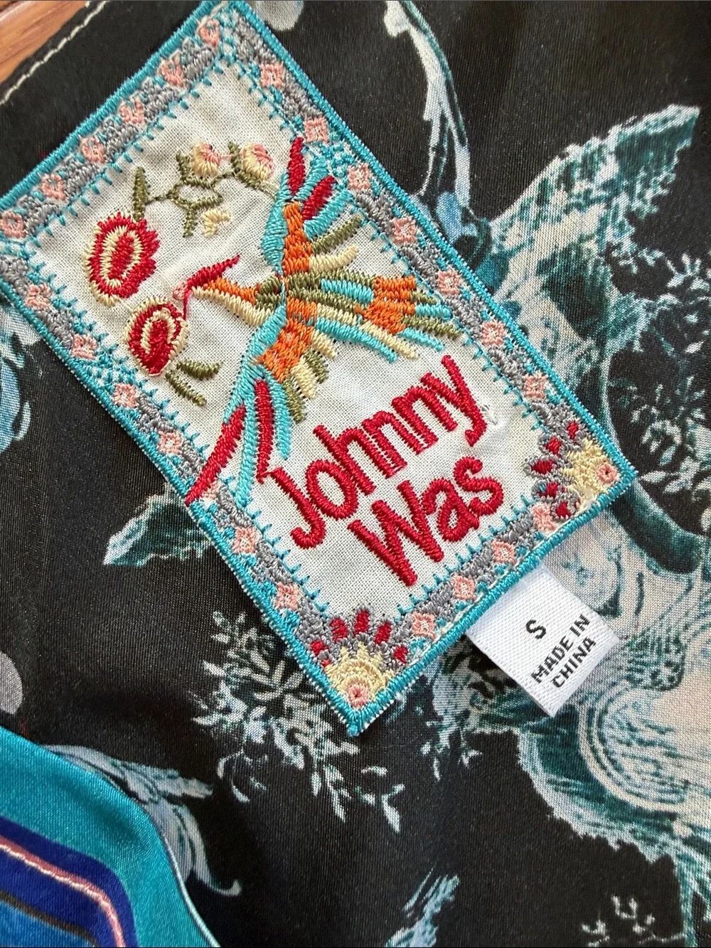 JOHNNY WAS DARI DRESS 100% SILK FLOWING CHIC VIBRANT FLORAL BOHO Size:S NWT $445 - Picture 6 of 10